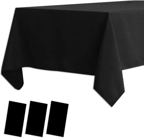 Vista 6 de Paquete de 3 manteles de plástico con bandera de plástico para el 4 de julio, manteles desechables para barbacoa, picnic, cumpleaños, bodas