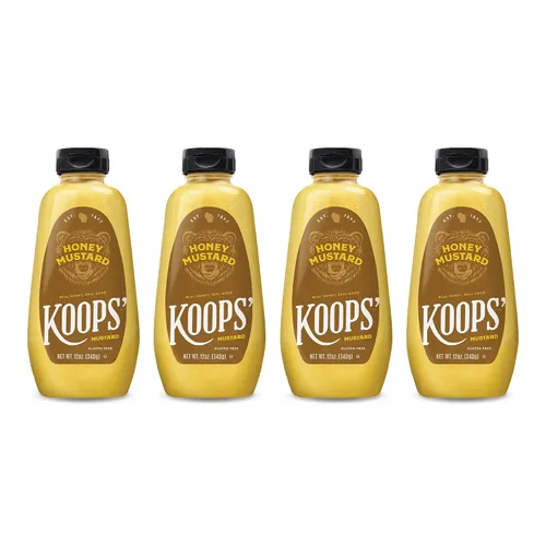 Vista 11 de Koops' Mostaza Arizona Heat - Mostaza dulce y picante, sin gluten, kosher, fabricada en Estados Unidos, a partir de semillas de mostaza de calidad