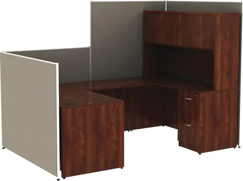 Vista 6 de Lorell LLR90258 - Paneles de tela gris Lorell