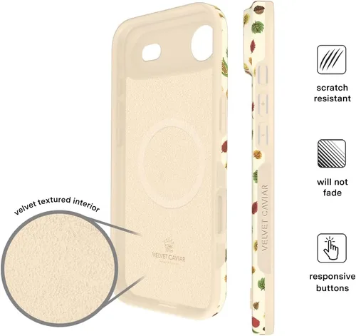 Vista 862 de VELVET CAVIAR Funda para iPhone 15, compatible con MagSafe, probada contra caídas de 10 pies, fundas protectoras de diseño, leopardo color rosa