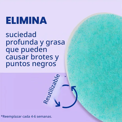 Vista 5 de Buf-Puf Esponja corporal, esponja de baño, desarrollada por dermatólogos, limpia la piel de la suciedad y el exceso de aceite, reutilizable