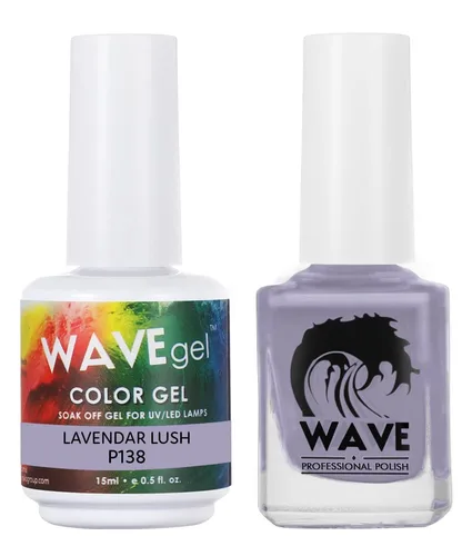 Vista 93 de WAVEGEL - Juego dúo de gel y esmalte de uñas a juego - Colección Simplicity - #P109 Blizzard I 0.5 onzas