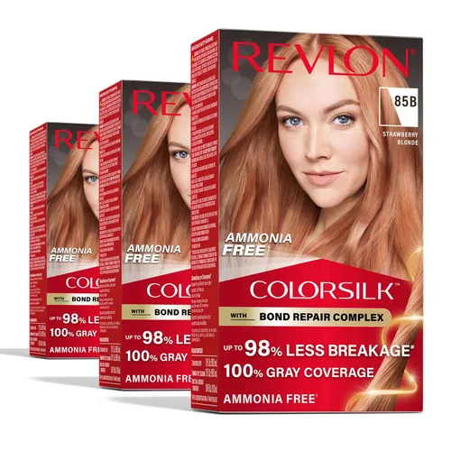 Vista 22 de Revlon ColorSilk with Bond Repair Complex, color permanente para el cabello rubio, cobertura 100 % de las canas, tinte para el cabello sin amoníaco