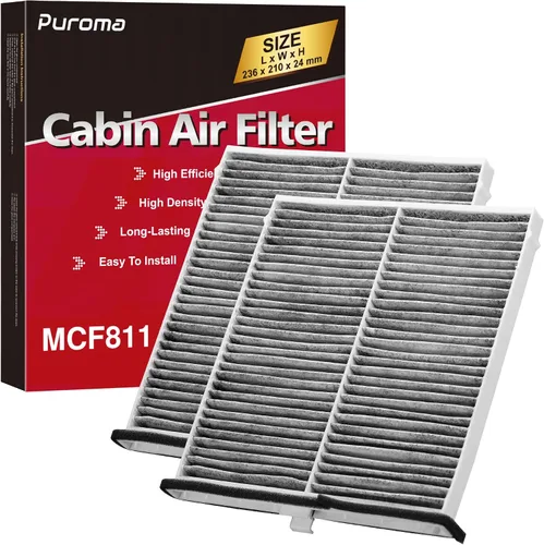 Vista 12 de Puroma Filtro de aire de cabina con carbón activado, compatible con Honda, CR-V, Civic, Accord, Odyssey, Pilot, Crosstour, Passport, Acura ILX, MDX