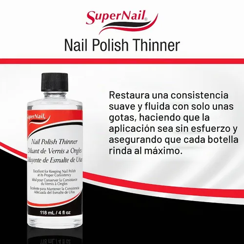 Vista 3 de Super Nail - diluyente de esmalte, 4 oz