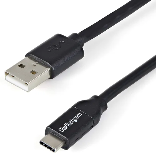 Vista 5 de StarTech.com, cable de USB C 0.5 m a USB A, M/M, USB 2.0. Cable para cargador USB C. USB 2.0 tipo C a cable tipo A. USB A a C, Negro