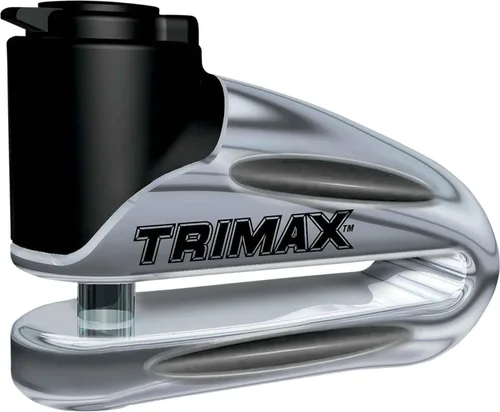 Vista 4 de Trimax T665LC Bloqueo de disco de metal endurecido, amarillo, de 0.4 pulgadas, pin (garganta larga) con bolsa y cable