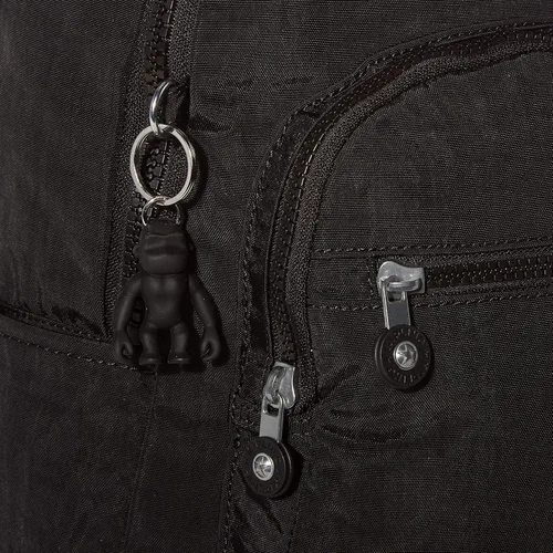 Vista 3 de Kipling Seoul - Mochila para mujer Negro Black Noir KI4082-933