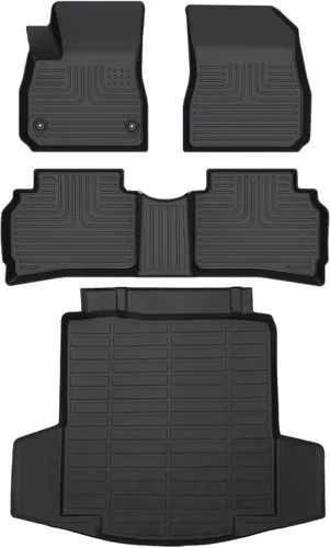 Vista 97 de Alfombrillas para Jeep Compass 2007-2016/2007-2016 Jeep Patriot/Dodge Caliber 2007-2012 para todo tipo de clima con forro de carga para automóvil