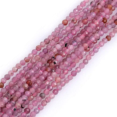 Vista 10 de GEM-Inside Cuentas espaciadoras redondas facetadas de gemas de lapislázuli azul natural semipreciosas de 2mm para hacer joyas 15