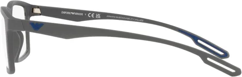 Vista 4 de Emporio Armani Men's Ea4189u Universal Fit Prescription Eyewear Frames with Two Interchangeable Sun Clip-ons Rectangular