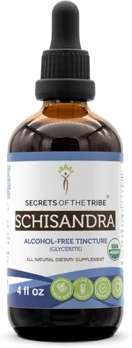 Vista 7 de Secrets of the Tribe Schisandra USDA Organic Extracto sin alcohol, gotas de hierbas de alta potencia Hecho de bayas secas 100% orgánicas