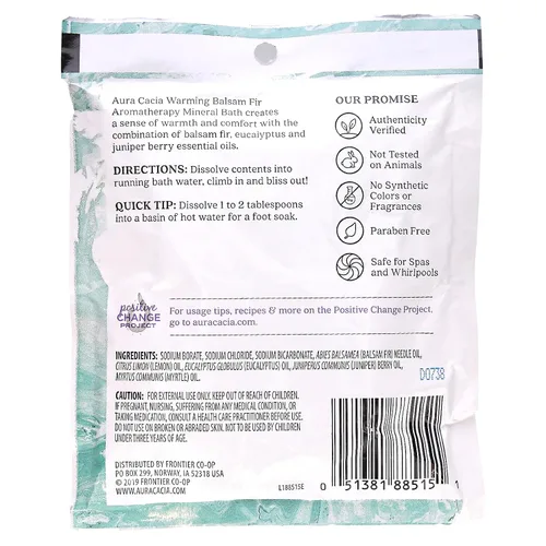 Vista 2 de Aura Cacia Baño mineral, abeto bálsamo calentador, 2.5 onzas