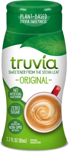 Vista 7 de Truvia Edulcorante líquido de stevia, caramelo, botella de 2.7 onzas líquidas Caramel flavor; water, stevia & natural flavor; 67 servings; 1/4 tsp