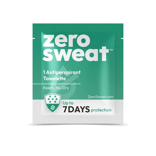 Vista 2 de ZeroSweat Desodorante de toallitas antitranspirantes Tratamiento de hiperhidrosis de fuerza clínica - Reduce el sudor de las axilas - 20 toallitas