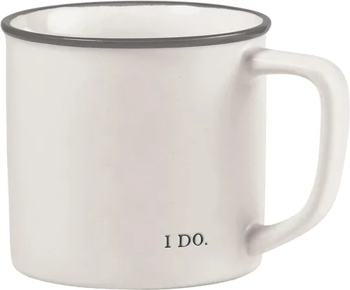 Vista 16 de Santa Barbara Design Studio Tazas de café en blanco y negro con diseños cara a cara, taza de cerámica, 16 onzas, 5 minutos más color fantasía