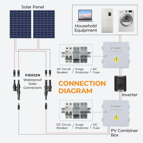Vista 8 de Conector de panel solar 2 a 1 Divisor de panel solar de rama en Y de 2 vías, 1000 V, FMM+MFF, rama Y, conectores paralelos para conexión paralela