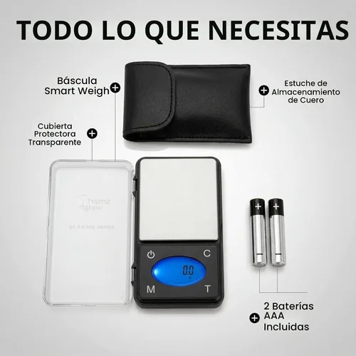 Vista 2 de Smart Weigh ZIP600 - Báscula digital ultradelgada de bolsillo de 21.16 oz por 0.00 oz con función de conteo, escala de gramos y escala de onzas
