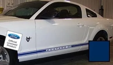 Vista 7 de Ford Mustang GT Rocker Panel Puerta Lateral Calcomanías Negro (Brillo) - RU - CB