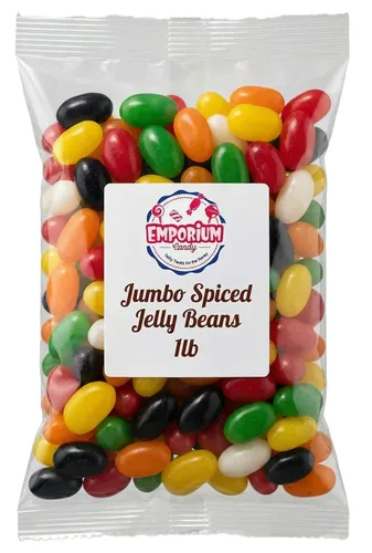 Vista 3 de Frijoles de gelatina especiados de 1 libra Jumbo extra grandes surtidos