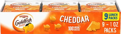 Vista 14 de Goldfish Colors Cheddar Crackers, paquete de aperitivos, 0.9 onzas, bandeja de paquete múltiple de 9 CT