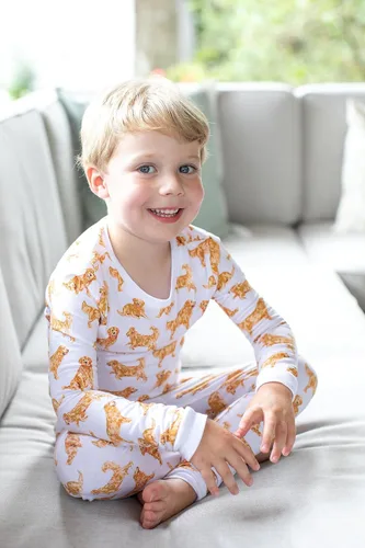 Vista 3 de Mud Pie Girls Children's Dog Breed Toddler Pajamas