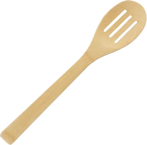 Vista 5 de BambooMN Juego de utensilios de bambú orgánico, espátula, cuchara, pinzas - 8 piezas
