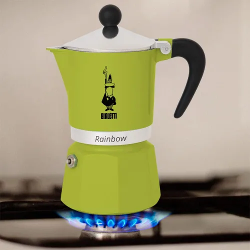 Vista 3 de Bialetti Moka Express Rainbow (verde, 3 tazas)