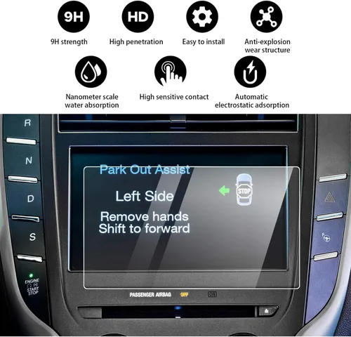Vista 2 de YEE PIN Protector de Pantalla Lincoln Sync 3 para Lincoln MKC MKS Sync 2/3 AppLink de 8 Pulgadas 2015-2019, Compatible con Protector de Pantalla