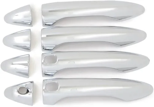 Vista 7 de Car styling exterior manija de la puerta cubierta no inteligente cubierta para KIA Cerato K3 Forte 2013 2014 ABS cromo 8 unids/set