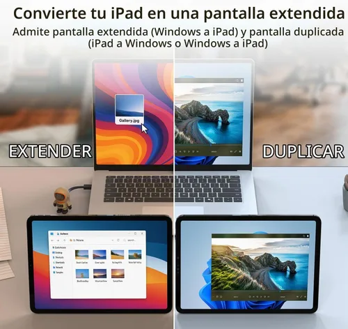 Vista 3 de j5create AeroDrop CrossLink Wireless Dongle - Compartir archivos instantáneos, fotos, teclado, mouse y pantalla entre iPhone/iPad/Android