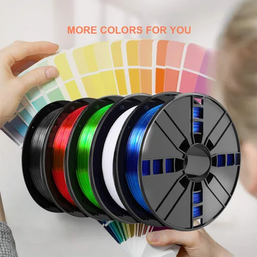 Vista 6 de Filamento para impresora 3D PETG de 1.75 mm, color negro, carrete de 1 kg (2.2 lbs), precisión dimensional +/- 0.03 mm