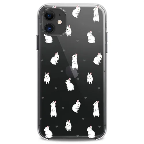 Vista 11 de Funda de TPU compatible con Apple iPhone 11 2019 modelo 6.1 pulgadas Iph 11 negro Baby Cats Kawaii Flexible Silicona Animales Diseño Lindo Felino