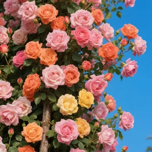 Vista 4 de 280 semillas de rosas de colores mixtos para plantar, variedad de rosas perennes para escalada y arbusto, semillas de flores tradicionales sin OMG