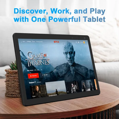 Vista 4 de COOPERS Tablet Android de 10 pulgadas, 6 GB de RAM+32 GB ROM tabletas de computadora compatibles con 1 TB expandir, pantalla táctil IPS de 1280 *