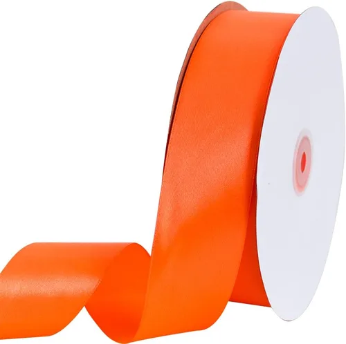 Vista 54 de TONIFUL 1-1/2 Pulgadas (40mm) x 100 Yardas Cinta de Satén Rosa Bebé Ancha de Tela Sólida para Envolver Regalos, Cinta para Silla, Día de San