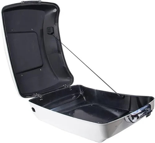 Vista 4 de Moto Onfire US Stock Tour Trunk Pack Tether Tapa Cable retráctil apto para 2014+ posterior Harley/Aftermarket King Chopped Razor Tour Trunk Pack