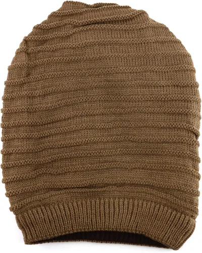Vista 4 de Armycrew - Gorro de punto largo reversible para mujer