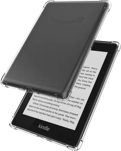Vista 3 de Funda transparente para Kindle Paperwhite de 5ª/6ª/7ª generación de lector electrónico (versión 2012-2017, modelo EY21 y DP75SDI) – Carcasa trasera