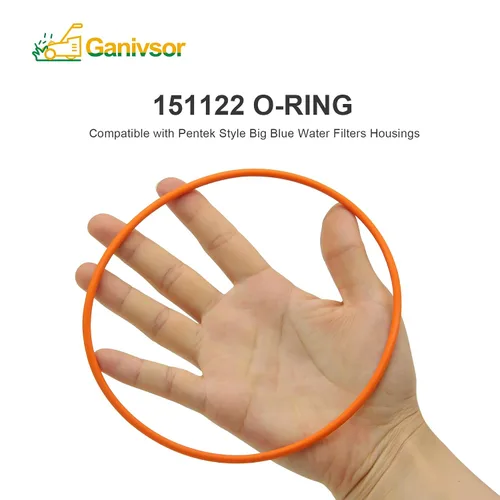 Vista 3 de Ganivsor 151122 Junta tórica (paquete de 5) OR-100 para carcasas azules grandes de agua Pentair (color naranja) – Filtro de agua O-Ring Tamaño OEM