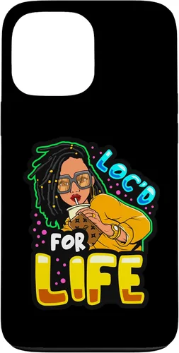 Vista 24 de Loc'd for Life Funny Locs Black Queen Dreadlocks Women Girls Case for iPhone 17