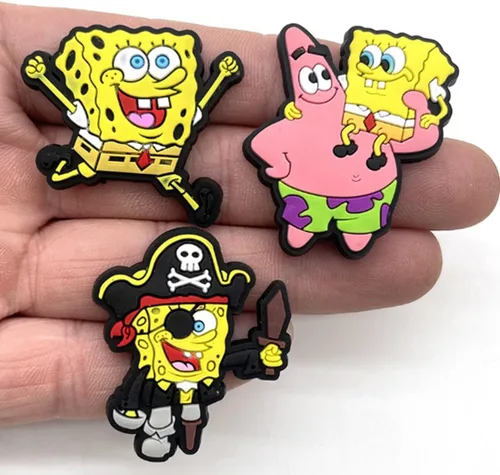 Vista 3 de Dijes para zapatos de cocodrilo, accesorios de decoración de fiesta de zapatos de anime, regalo para niños, niñas, mujeres y hombres