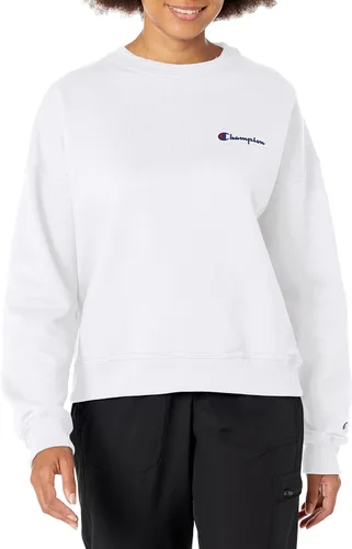 Vista 5 de Champion - Sudadera de cuello redondo para mujer, Powerblend, sudadera de forro polar, la mejor sudadera para mujer (disponible en tallas grandes)