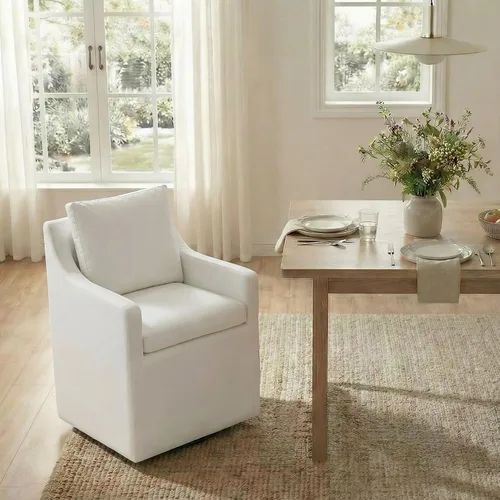 Vista 19 de KISLOT Juego de 1 sillas de comedor tapizadas con funda lavable