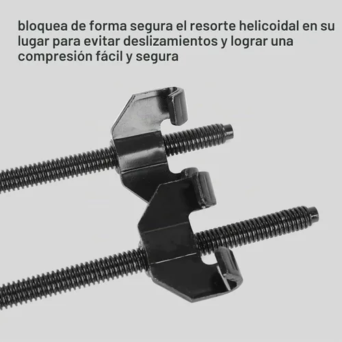 Vista 3 de Fekuar Herramienta de compresor de resorte helicoidal de 15 pulgadas y 14.961 in, herramienta de instalación de removedor de compresión