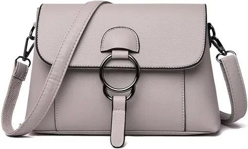 Vista 10 de Bolso cruzado de cuero para mujer, con múltiples bolsillos, bolso de hombro, bolsos y bolsos de mano, bolso de mano, bolso de mano con asa superior