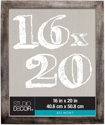 Vista 12 de Studio Decor Marco Belmont blanco de 16 x 20 pulgadas, incluye accesorios para colgar prefijados, horizontal o vertical, MDF, paquete de 4