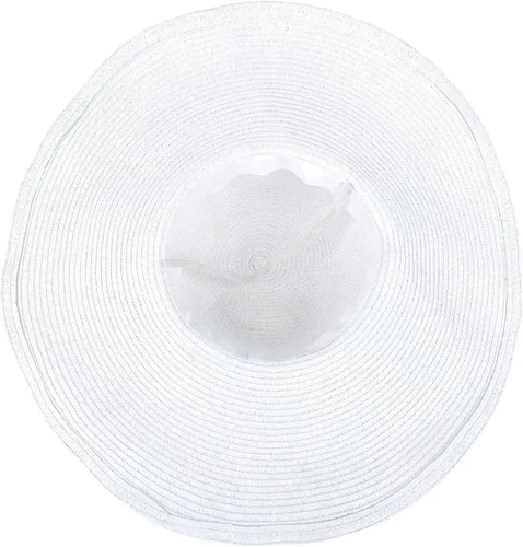 Vista 4 de Ayliss Floppy Derby sombrero con ala ancha estilo playa para mujer