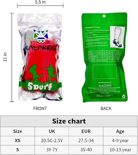 Vista 6 de Kids Soccer Socks 5 Pack 1 Pack Knee High Tube Socks Towel Bottom Pressure Football Socks 4-13 Years Little KidBig Kid