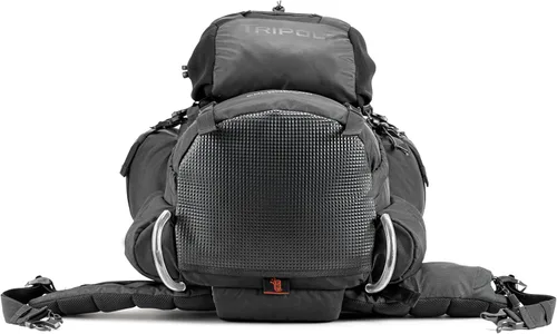 Vista 7 de Tripole Colonel Pro - Mochila con marco de metal, apertura frontal, bolsa desmontable, Negro